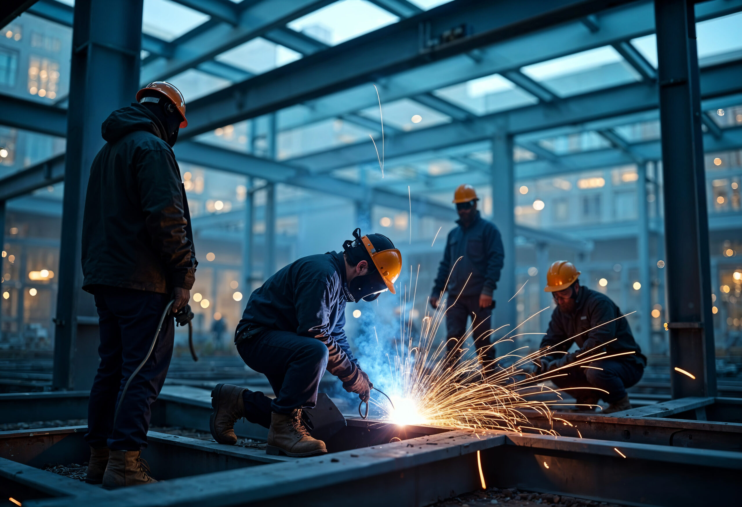 construction-workers-welding-night